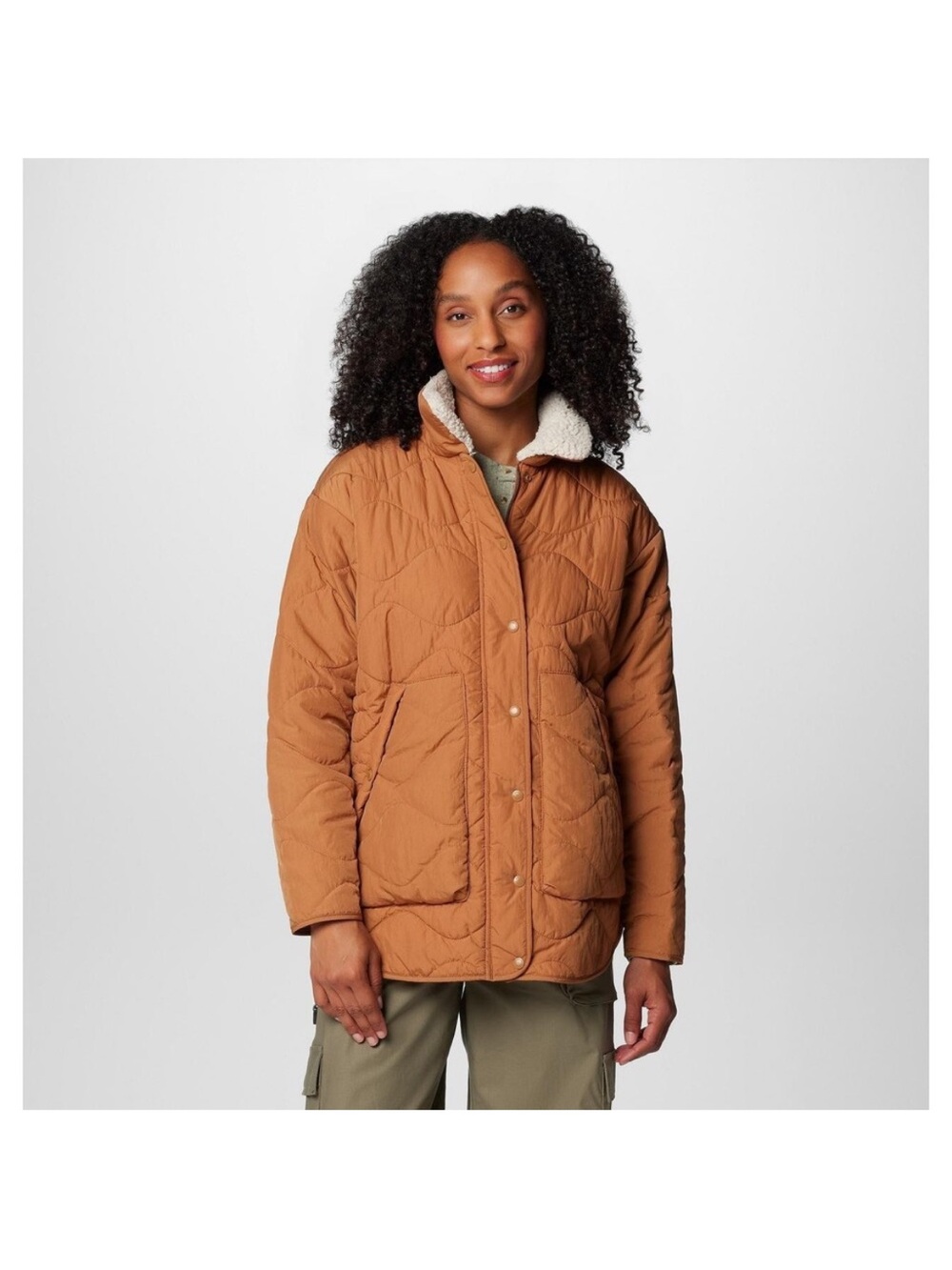 Columbia Birchwood ll Fleece Lined Quilted Jacket Womens Size L